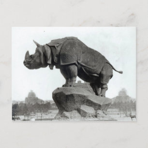 Nashorn Postkarte