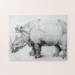 Nashorn-Puzzlespiel Albrecht Durer Puzzle