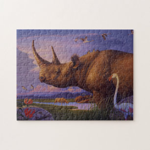 Nashorn-Puzzlespiel Puzzle