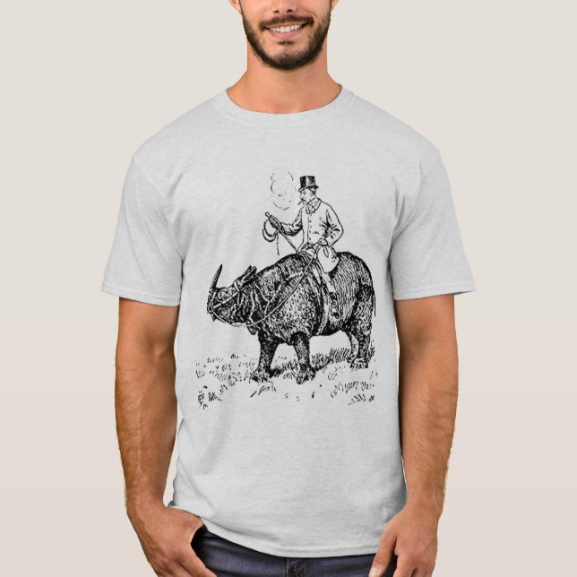 Nashorn-Reiter T-Shirt (Vorderseite)