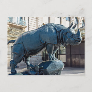 Nashorn vor dem Musée d'Orsay - Paris Postkarte
