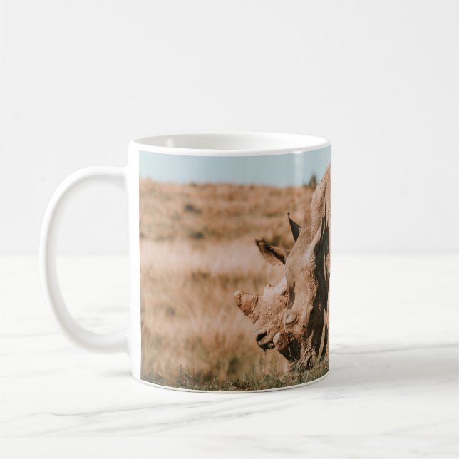 NASHÖRNER WEIDEN IN AFRIKA KAFFEETASSE (Links)