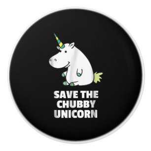 Nashornliebhaber-Geschenk Dickes Einhorn-Nashorn Keramikknauf