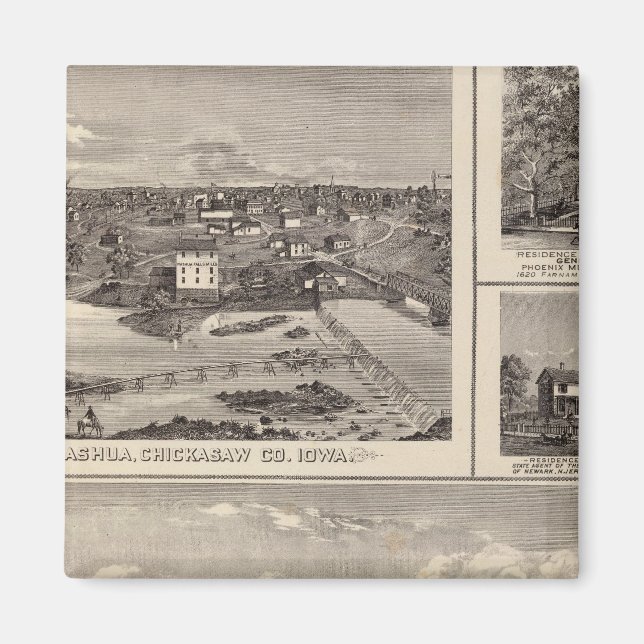 Nashua-Hof und Wohnsitz Magnet (Vorne)