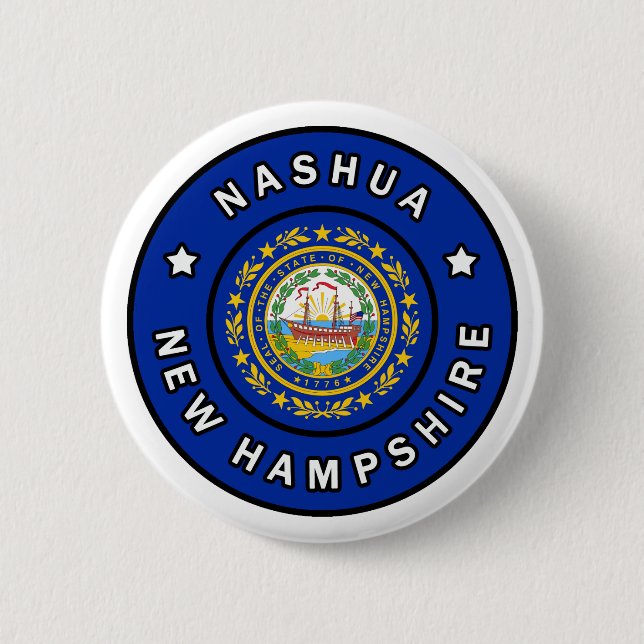 Nashua New Hampshire Button (Vorderseite)