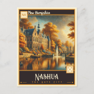 Nashua, New Hampshire Vintage Postkarte