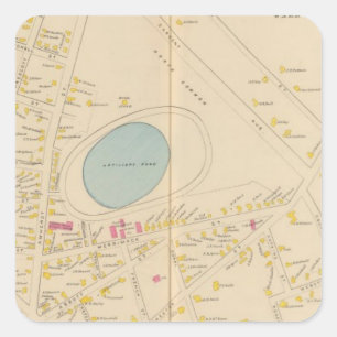 Nashua, Ward 12, 5 Quadratischer Aufkleber