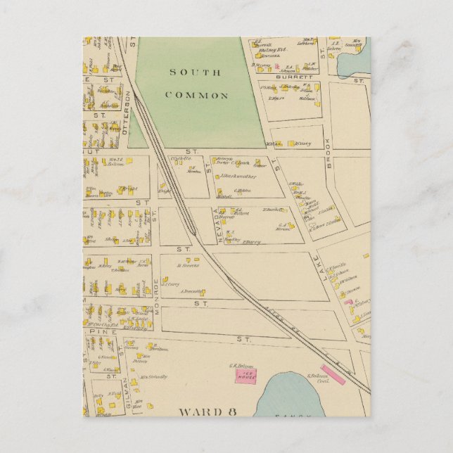 Nashua, Ward 68 Postkarte (Vorderseite)