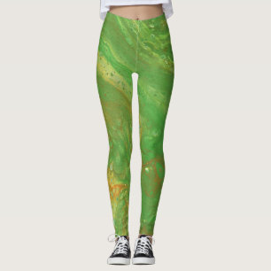 Nashville 2 Softgrüne Abstrakte Leggings
