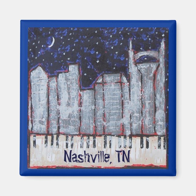 Nashville am Abend Magnet (Vorne)