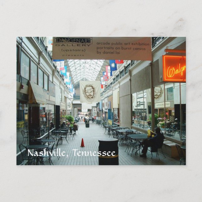 Nashville Arcade Postkarte (Vorderseite)