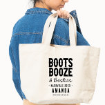 Nashville Bachelorette Boots Boots Booze Besties C Tragetasche<br><div class="desc">Brauchen Sie ein einzigartiges Junggeselinnen-Abschied Geschenk? Diese Stiefel sind perfekt! Sie sind nicht nur unglaublich witzig, sie sind auch boze-freundlich und können an die Persönlichkeit jeder Braut angepasst werden. Egal ob Sie mit Ihren Bestien feiern oder Ihren eigenen Nashville Bash planen, diese Stiefel machen den Anlass noch lustiger. Außerdem machen...</div>