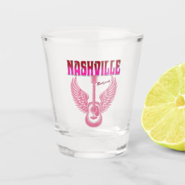 nashville bachelorette party pink guitar schnapsglas