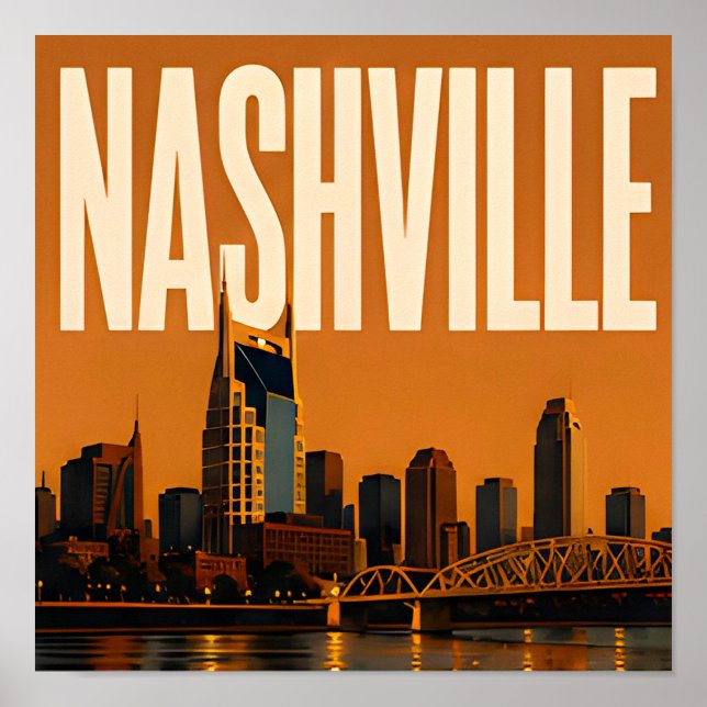 Nashville Broadway Musikviertel Poster (Vorne)
