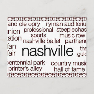 Nashville Brown Postkarte
