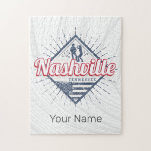 Nashville City Tennessee United Staaten Vintag USA Puzzle