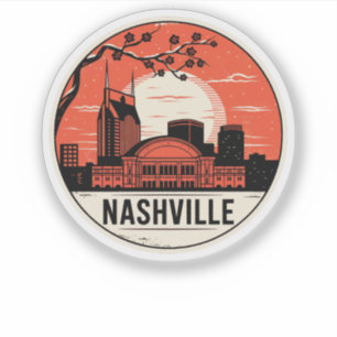 Nashville City Tennessee USA Aufkleber
