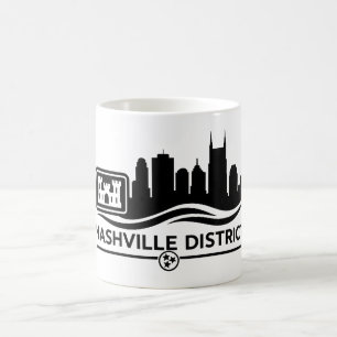 Nashville Corps of Engineers Skyline Kaffeetasse