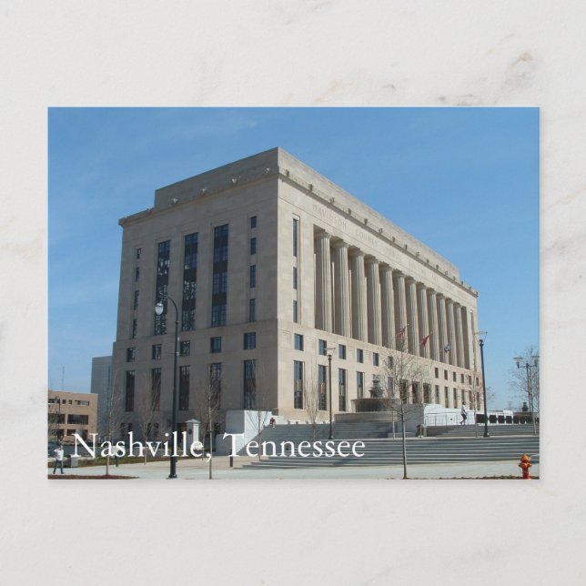 Nashville Courthouse - Davidson Landkreis, Tenness Postkarte (Vorderseite)