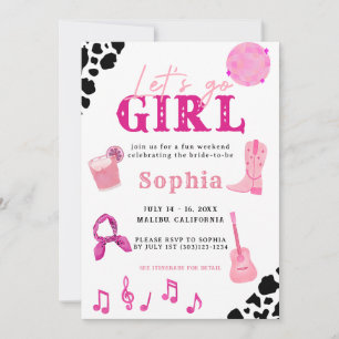 Nashville Cowgirl Last Rodeo Bachelorette Einladung