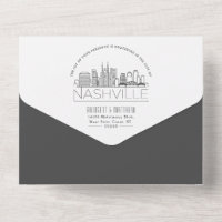 Nashville Deko Skyline Wedding