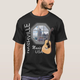 Nashville-Fenster auf dem dunklen T - Shirt der