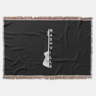 Nashville Guitar Country Music Lovers Geschenke Decke