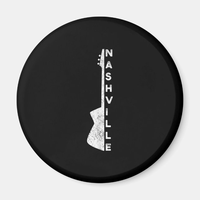 Nashville Guitar Country Music Lovers Geschenke Magnet (Vorne)