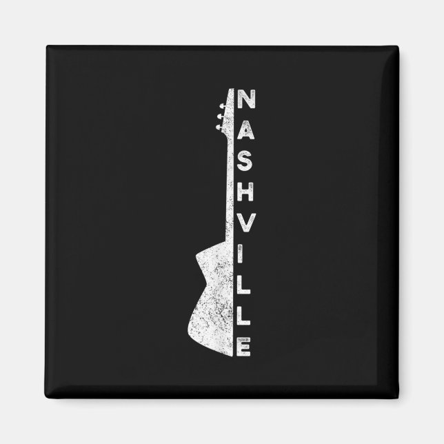 Nashville Guitar Country Music Lovers Geschenke Magnet (Vorne)