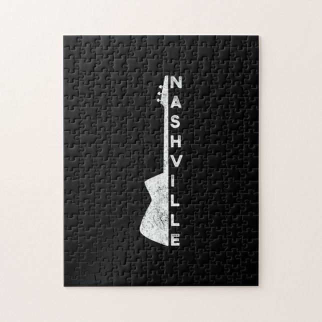 Nashville Guitar Country Music Lovers Geschenke Puzzle (Vertikal)