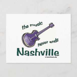 Nashville Guitar Postkarte