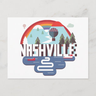 Nashville in Design Postkarte