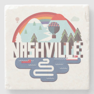 Nashville in Design Steinuntersetzer