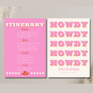 Nashville Junggeselinnen-Abschied Pink Itinerary Ankündigung