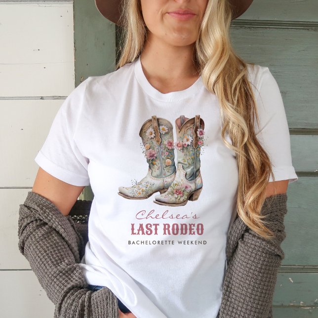 Nashville Last Rodeo Boots Junggeselinnen-Abschied T-Shirt (Von Creator hochgeladen)
