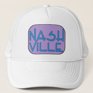 Nashville lila truckerkappe