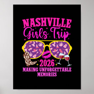 Nashville Mädchen Reise 2026 Erinnerungen schaffen Poster