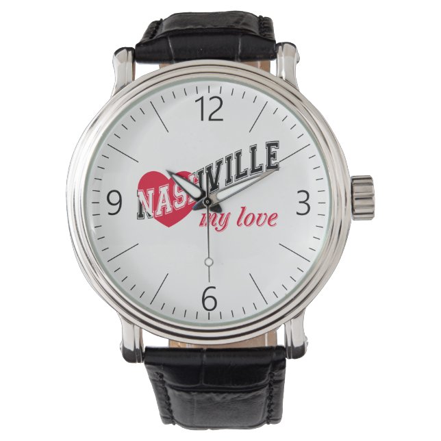 Nashville meine Liebe Armbanduhr (Vorderseite)