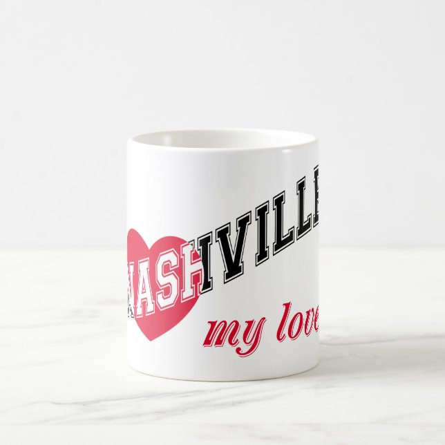 Nashville meine Liebe Kaffeetasse (Mittel)