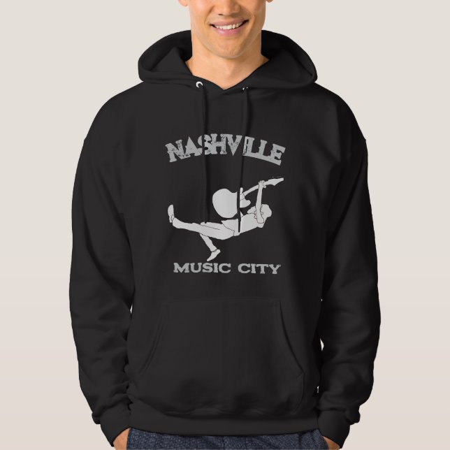 Nashville Metal-Gitarrist  Hoodie (Vorderseite)