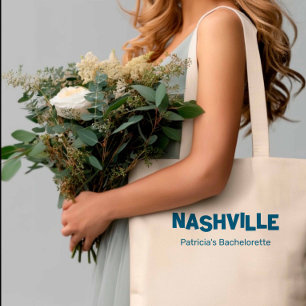 Nashville Moderne Minimalistische Marine Bachelore Tragetasche