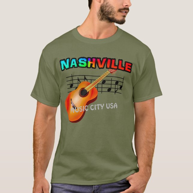 Nashville Music City — Men's T - Shirt (Vorderseite)