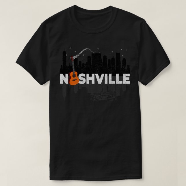 Nashville Music City Nashville Country Music Nashv T-Shirt (Design vorne)