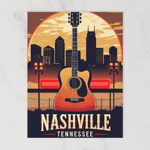 Nashville Music City Postkarte