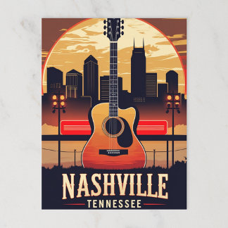 Nashville Music City Postkarte