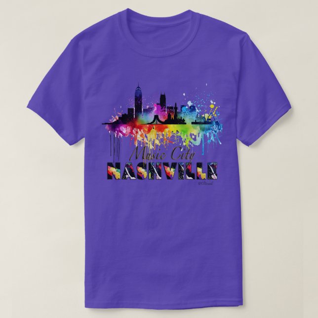 Nashville Music City T-Shirt (Design vorne)