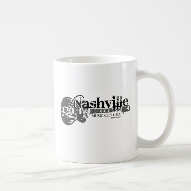 Nashville-Musik-Stadt USA-Tasse Kaffeetasse (Rechts)