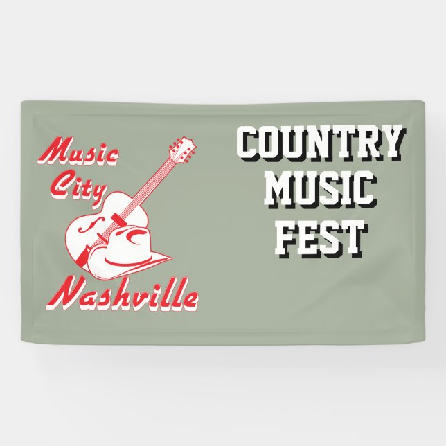 Nashville. Musikstadt Banner (Horizontal)