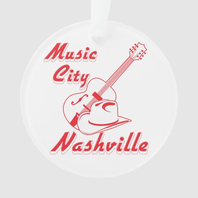 Nashville. Musikstadt Ornament (Vorderseite)