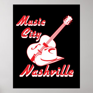 Nashville. Musikstadt Poster
